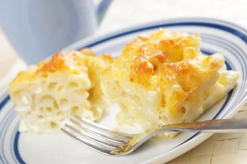 Crédence de cuisine en verre imprimé Gamme de produits Macaroni au fromage
