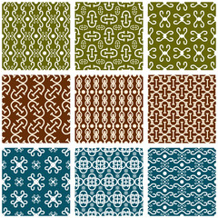 Seamless patterns set