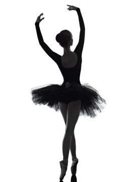 Fototapeta young woman ballerina ballet dancer dancing