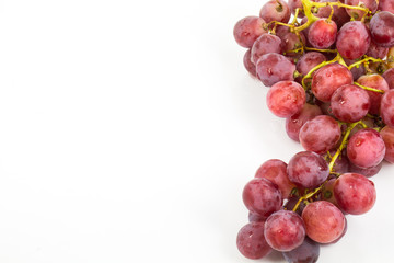 red grape isolated on white