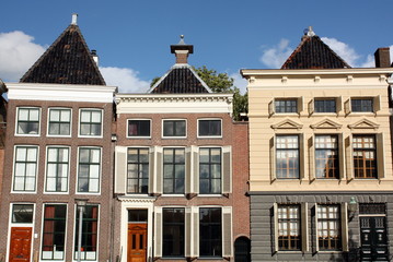 Fototapeta na wymiar Canal houses in the city Groningen.Netherlands