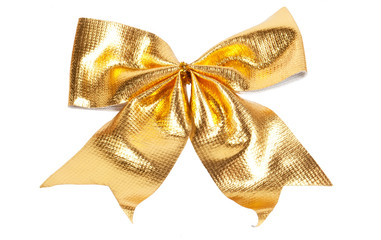 Golden Christmas bow