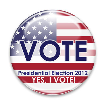 USA Vote Button 2012