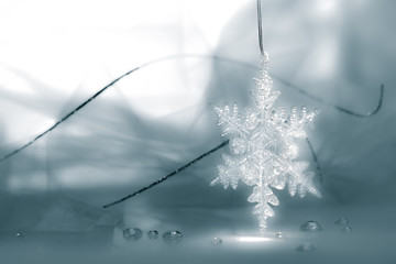 Snow Flake Holidays Background