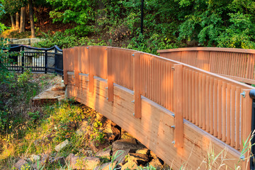 Wooden arch bridge