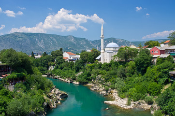 Fototapeta na wymiar Widok na Mostar