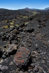 Obraz premium La Palma volcanic lava black stones