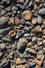 Lava stone volcanic texture detail from La Palma