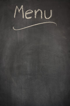 blackboard used as a menu