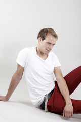 Fototapeta premium Männliches Model beim Shooting