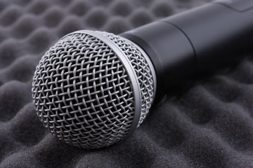 black microphone