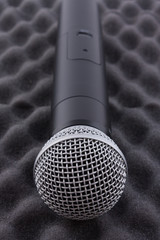 black microphone