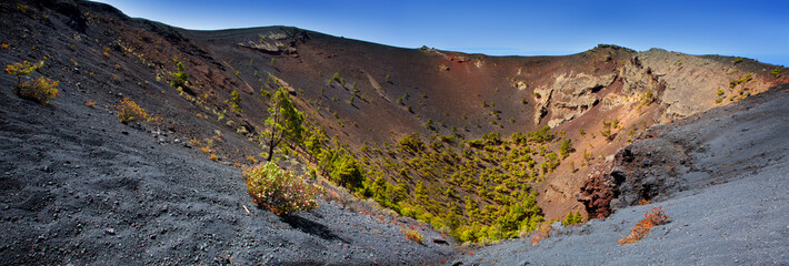 Crater La Palma San Antonio volcano Fuencaliente