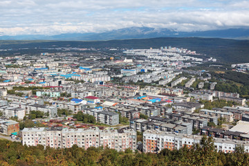 Petropavlovsk-Kamchatsky, city landscape