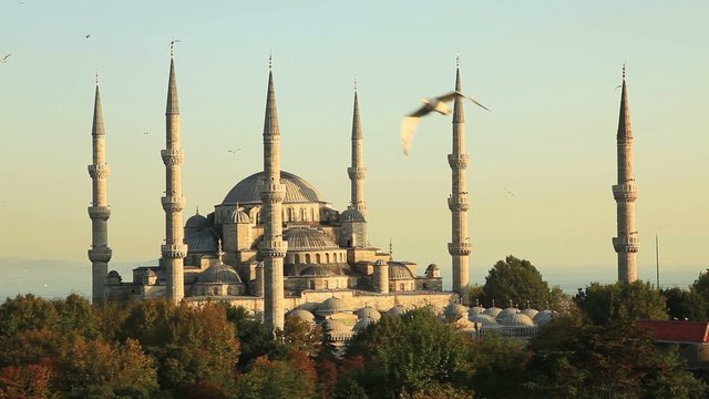 blue mosque at istanbul turkey