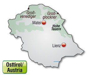 Inselkarte des Kantons Osttirol