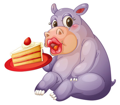 hippopotamus and pastry