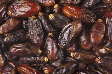 Dried dates close-up