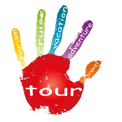 High resolution conceptual human abstract hand print isolated