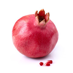 Pomegranate in closeup