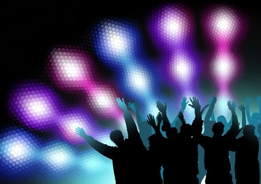 Colored Nightlife - Dance Party Background