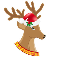 christmas deer vector illustration
