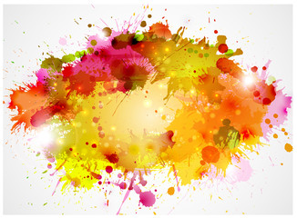 Abstract artistic Background of autumn colors