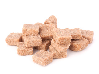 Lump brown cane sugar cubes