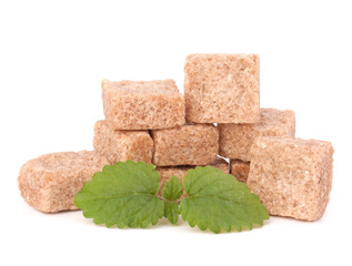 Lump brown cane sugar cubes