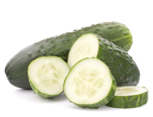 Sliced cucumber vegetable