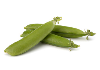 Fresh green pea pod