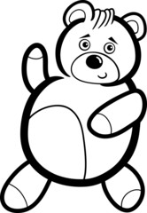 Cartoon Teddy Bear for Coloring