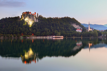Fototapeta na wymiar Średniowieczny zamek w Bled, Słowenia