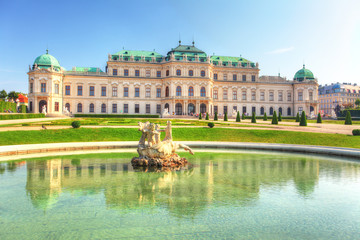 Belvedere Palace in Vienna - Austria - obrazy, fototapety, plakaty