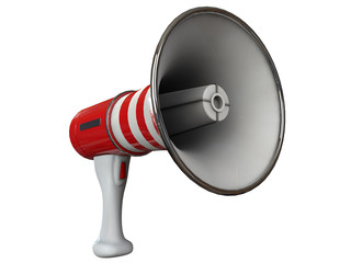 megaphone isolated on white background