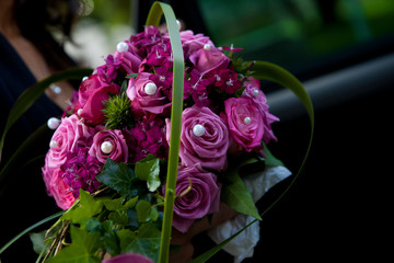 Hochzeit Bouquet Autoschmuck Blumenschmuck