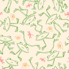 Cheerful frogs