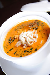 soup with crab
