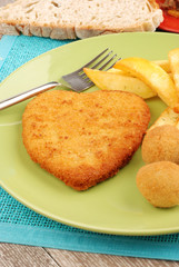 FRITTO DI CARNE PATATE E OLIVE ASCOLANE