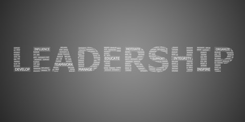 Fototapeta premium leadership concept word