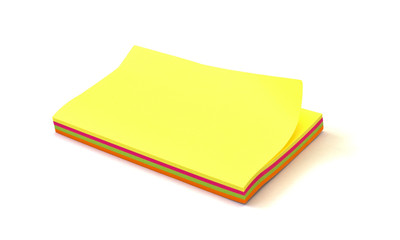 Multicolored stickers isolated on white