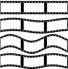 film strip illustration isolated on white background