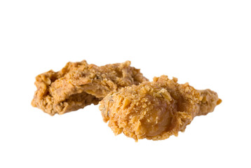 fried chicken isolated on white background