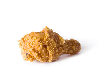 fried chicken isolated on white background