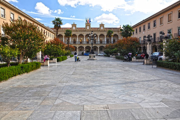 Guadix, plaza de la Constitución, Ayuntamiento, Granada, España