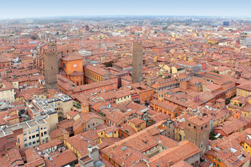 Fototapeta na wymiar zabytkowego centrum Bolonii, Włochy