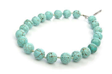 Necklace isolated on the white