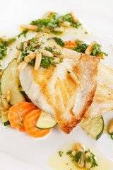 fish with vegetables
