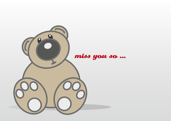 Teddybär Grußkarte