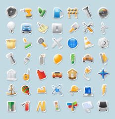 Sticker icons for industry